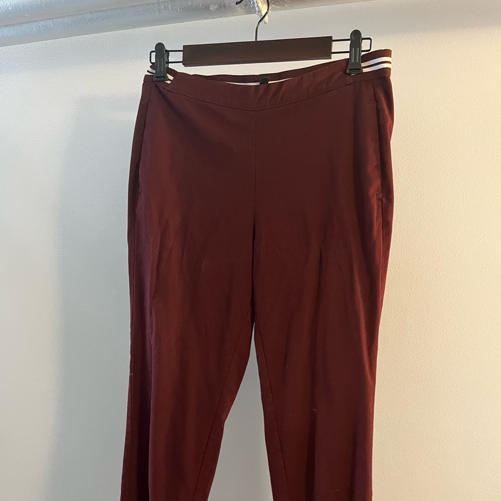 Maroon H&M ankle dress pants